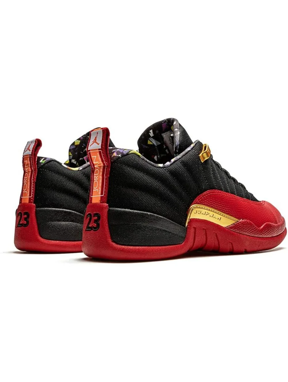 Nike Air Jordan 12 Low Super Bowl LV Red Black Gold Shoes DC1059 Mens 8.5 Bulls
